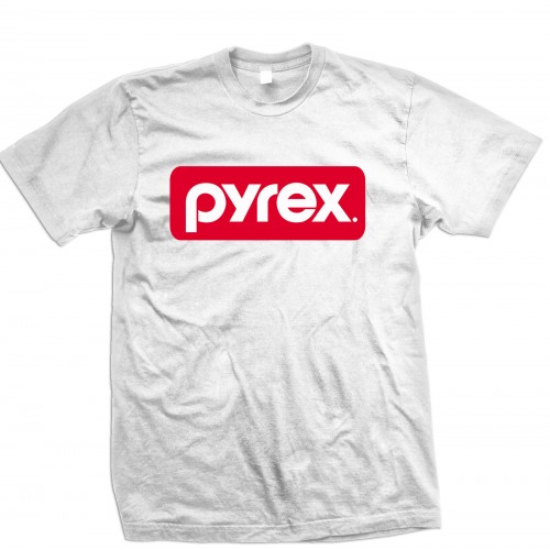 t shirt pyrex bianca